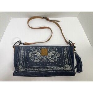 STS Blue Suede Bandana Bailey Conceal Carry Purse Handbag Paisley Ranchwear